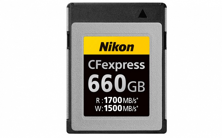 Карта памяти Nikon CFexpress на 660 ГБ поступит в продажу на этой неделе